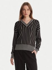 DKNY Sweter P5MSDZ52 Szary Regular Fit. Szare swetry klasyczne damskie DKNY, m, z wiskozy, bez kołnierzyka. Za 479.99 zł.