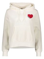 ONLY Bluza w kolorze kremowym rozmiar: XS. Brązowe bluzy damskie Only, xs, bez wzorów, z kapturem. Za 113.99 zł.