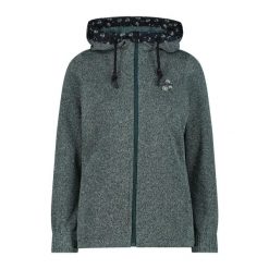Damska techniczna bluza z kapturem CMP. Szare bluzy damskie CMP, m, bez wzorów, z kapturem. Za 347.45 zł.