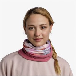 Komin na szyję - Bandana BUFF Polar Kepha. Czerwone kominy damskie Buff, na zimę, bez wzorów, z polaru. Za 101.99 zł.