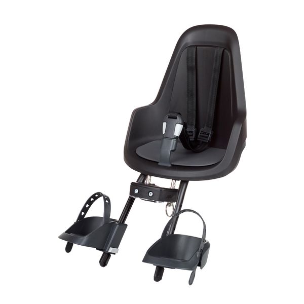 Fotelik rowerowy GO Mini dla dzieci, czarny. Czarne foteliki rowerowe BOBIKE. Za 368.95 zł.