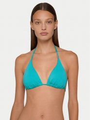 Guess Góra od bikini E6GJ30 MC040 Niebieski. Niebieskie bikini Guess, z aplikacjami, z syntetyku. Za 282.99 zł.