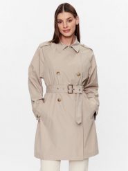 Geox Trencz Soleil W3522N-T2611 F5241 Brązowy Regular Fit. Brązowe płaszcze damskie Geox, bez wzorów, z syntetyku, bez kaptura. Za 399.99 zł.