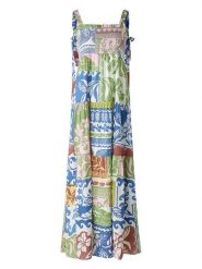 Oui Sukienka ze wzorem rozmiar: 42. Sukienki damskie Oui, bez wzorów, z bawełny, bez ramiączek. Za 217.99 zł.