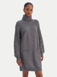 Liu Jo Sukienka dzianinowa MF5063 MS009 Szary Regular Fit. Szare sukienki damskie Liu Jo, bez wzorów, z dzianiny, bez ramiączek. Za 769.99 zł.