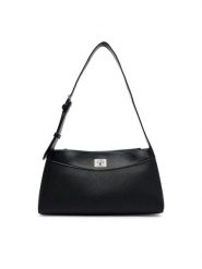 Calvin Klein Torebka Mix Media Shoulder Bag LV04F3886G Czarny. Czarne torebki klasyczne damskie Calvin Klein, ze skóry, bez dodatków. Za 529.99 zł.