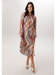 Aniston Sukienka w kolorze brązowo-czerwonym rozmiar: 42. Brązowe sukienki damskie Aniston, bez wzorów, bez ramiączek. Za 217.99 zł.