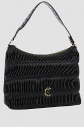 JUST CAVALLI Czarna torebka Range F Gothic Woving. Czarne torebki klasyczne damskie Just Cavalli, duże, bez dodatków. W wyprzedaży za 549.99 zł.