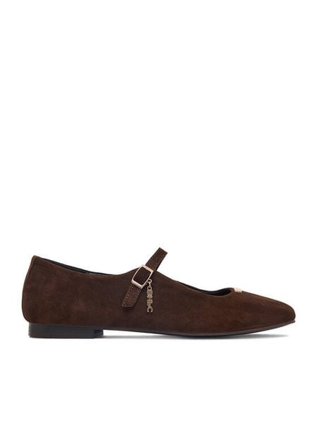 Beverly Hills Polo Club Baleriny EO-CC2599-01 Brązowy. Brązowe balerinki damskie Beverly Hills Polo Club, bez wzorów, ze skóry. Za 299.99 zł.