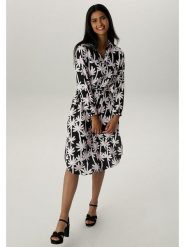 Aniston Sukienka w kolorze czarno-białym rozmiar: 38. Białe sukienki damskie Aniston, bez wzorów, z tkaniny, bez ramiączek. Za 65.54 zł.