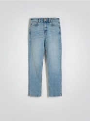 Jeansy straight - niebieski. Niebieskie jeansy damskie Reserved. W wyprzedaży za 89.99 zł.