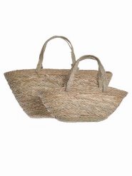 BLE Shopper bag (2 szt.) w kolorze jasnobrązowym rozmiar: onesize. Brązowe shopper bag BLE, bez wzorów, z materiału, na ramię, bez dodatków. Za 101.23 zł.