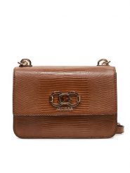 Guess Torebka Salinge HWKG96 24200 Brązowy. Brązowe listonoszki damskie Guess, z aplikacjami, ze skóry, bez dodatków. Za 449.99 zł.
