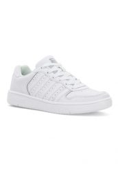 Trampki Damskie Court Palisades. Białe trampki damskie K-SWISS, bez wzorów, z gumy, bez zapięcia. Za 139.00 zł.