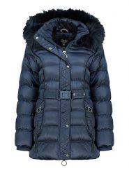 Canadian Peak Parka "Aimeraudeak" w kolorze granatowym rozmiar: L. Niebieskie parki damskie Canadian Peak, l, z tkaniny, bez kaptura. Za 395.31 zł.