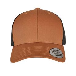 Dwukolorowa Czapka Trucker Retro. Białe czapki damskie FLEXFIT, bez wzorów. Za 65.99 zł.