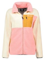 Geographical Norway Kurtka polarowa "Talexa" w kolorze kremowo-jasnoróżowo-pomarańczowym rozmiar: XL. Brązowe kurtki damskie Geographical Norway, xl, bez wzorów, z polaru, bez kaptura. Za 195.31 zł.