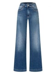 MAC Dżinsy "Rich Palazzo" - Wide fit - w kolorze niebieskim rozmiar: W42/L30. Niebieskie jeansy damskie MAC, z podwyższonym stanem. Za 234.95 zł.
