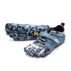 Buty treningowe damskie Vibram Fivefingers V-Train 2.0. Niebieskie obuwie sportowe damskie VIBRAM, bez zapięcia, trekkingowe, vibram fivefingers. W wyprzedaży za 467.15 zł.