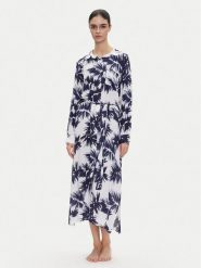 DKNY Sukienka koszulowa YI00052 Granatowy Regular Fit. Niebieskie sukienki damskie DKNY, bez wzorów, z wiskozy, bez ramiączek. Za 329.99 zł.