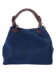 Lucca Baldi Skórzana torebka "Fosdinovo" w kolorze granatowym - 45 x 37 x 15 cm rozmiar: onesize. Niebieskie torebki klasyczne damskie Lucca Baldi, z materiału, przez ramię, bez dodatków. Za 295.99 zł.