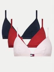 Tommy Hilfiger Komplet 3 biustonoszy UW0UW05747 Kolorowy. Biustonosze Tommy Hilfiger, bez wzorów, z bawełny. Za 129.99 zł.