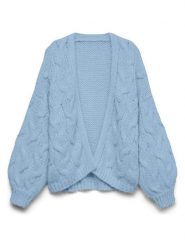 Vero Moda Kardigan w kolorze błękitnym rozmiar: XL. Niebieskie kardigany damskie Vero Moda, xl, bez wzorów, ze splotem. Za 149.95 zł.