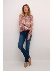 Cream Bluzka w kolorze jasnoróżowym rozmiar: S/M. Różowe bluzki damskie Cream, m, bez wzorów, z wiskozy, bez kołnierzyka, bez ramiączek. Za 110.04 zł.