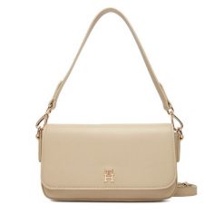 Torebka Tommy Hilfiger. Brązowe torebki klasyczne damskie Tommy Hilfiger, bez dodatków. Za 509.99 zł.