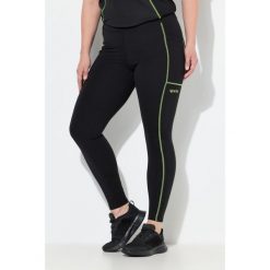 Damskie Legginsy sportowe neonowe szwy kieszenie z recyklingu. Czarne legginsy damskie Ulla Popken, plus size, bez wzorów, z elastanu. W wyprzedaży za 191.99 zł.