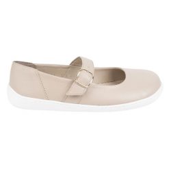Baleriny barefoot damskie Olivier 1770POL skórzane buty z klamerką beżowe beżowy. Brązowe balerinki damskie bez wzorów, ze skóry. Za 453.66 zł.