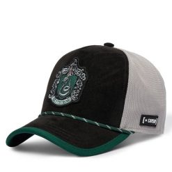 Czapka z daszkiem Capslab. Czarne czapki z daszkiem damskie CapsLab, bez wzorów. Za 169.99 zł.