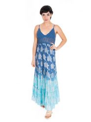 Isla Bonita by SIGRIS Sukienka w kolorze niebieskim rozmiar: L. Niebieskie sukienki damskie Isla Bonita by SIGRIS, bez wzorów, z bawełny, bez ramiączek. Za 144.92 zł.