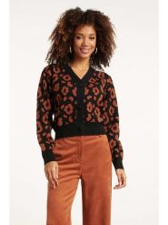 Smashed Lemon Sweter w kolorze czarnym rozmiar: XXL. Czarne kardigany damskie Smashed Lemon, xxl, bez kołnierzyka. Za 126.99 zł.