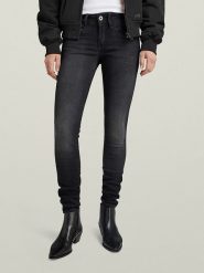 G-Star Dżinsy - Skinny fit - w kolorze antracytowym rozmiar: W26/L30. Czarne jeansy damskie G-Star. Za 175.67 zł.
