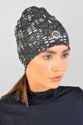 Czapka smerfetka termoaktywna dwustronna Unisex Nessi Sportswear. Szare czapki damskie NESSI SPORTSWEAR, bez wzorów, z elastanu. Za 199.00 zł.