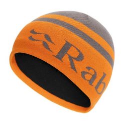 Czapka dzianinowa z logo Rab Logo Band Beanie. Niebieskie czapki damskie RAB, bez wzorów, z dzianiny. Za 64.99 zł.