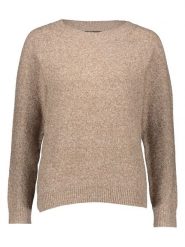 Vero Moda Sweter w kolorze jasnobrązowym rozmiar: S. Brązowe swetry klasyczne damskie Vero Moda, s, ze splotem, bez kołnierzyka. Za 69.99 zł.