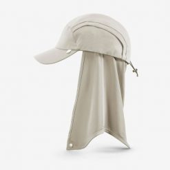 Czapka z daszkiem Forlcaz MT900 V2. Brązowe czapki z daszkiem damskie FORCLAZ, bez wzorów, z materiału. Za 59.99 zł.