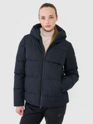 4F Kurtka narciarska membrana NeoDry 5000 damska - czarna XXL. Czarne kurtki damskie 4F, na zimę, m, bez wzorów, z dzianiny, z kapturem. W wyprzedaży za 349.99 zł.