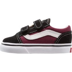 Vans OLD SKOOL Tenisówki i Trampki pop black/burgundy. Czarne buty sportowe dziewczęce Vans, z materiału. Za 159.00 zł.