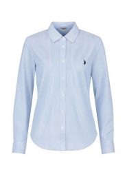 U.S. Polo Assn. Koszula - Slim fit - w kolorze błękitnym rozmiar: XL. Niebieskie koszule damskie U.S. Polo Assn., s, bez wzorów, z bawełny, bez kołnierzyka, bez ramiączek. Za 148.96 zł.