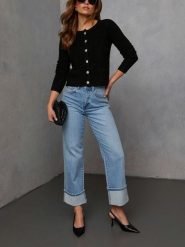 LA Angels Kardigan w kolorze czarnym rozmiar: S. Czarne kardigany damskie LA Angels, s, bez wzorów, ze splotem. Za 152.98 zł.