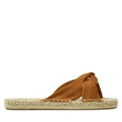 Espadryle Pepe Jeans. Brązowe espadryle damskie Pepe Jeans, bez wzorów, z jeansu, bez obcasa. Za 219.99 zł.