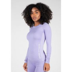 Selah Bezszwowe Długi rękaw ilac. Fioletowe biustonosze GORILLA WEAR, bez wzorów. Za 255.00 zł.