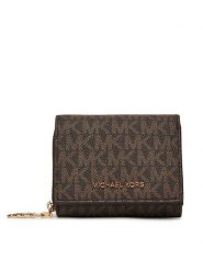 MICHAEL Michael Kors Portfel 32S5G8ED8B Brązowy. Brązowe portfele damskie MICHAEL Michael Kors, bez wzorów, ze skóry. Za 339.99 zł.