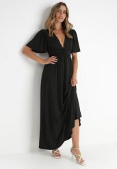 Czarna Sukienka Naude. Czarne sukienki damskie Born2be, bez wzorów, eleganckie, bez ramiączek. Za 239.99 zł.