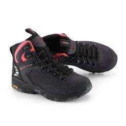 Buty trekkingowe skórzane damskie Alpine Pro Spidere Mid Vibram. Fioletowe obuwie trekkingowe damskie Alpine Pro, z gumy, za kostkę, bez zapięcia. Za 629.00 zł.