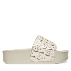 Klapki Liu Jo. Żółte klapki damskie Liu Jo, bez wzorów, bez obcasa, bez zapięcia. Za 279.99 zł.