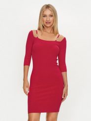 Marciano Guess Sukienka koktajlowa 4YGK58 5613Z Różowy Slim Fit. Czerwone sukienki damskie Marciano Guess, z aplikacjami, z wiskozy, wizytowe, bez ramiączek. Za 309.99 zł.
